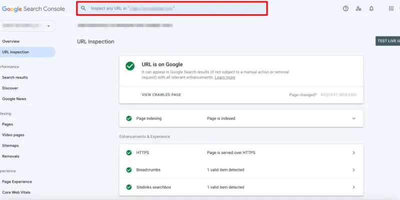 ایندکس گوگل